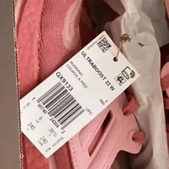 NEW BOX Adidas Women’s UltraBoost 22 Running Size 7.5 Wonder Red Pink| GX9133 | - Picture 8 of 9